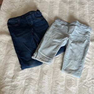 Girls Levi’s Pull-on Jeggin Denim Jeans Set - Dark Blue and Light Blue Size 7